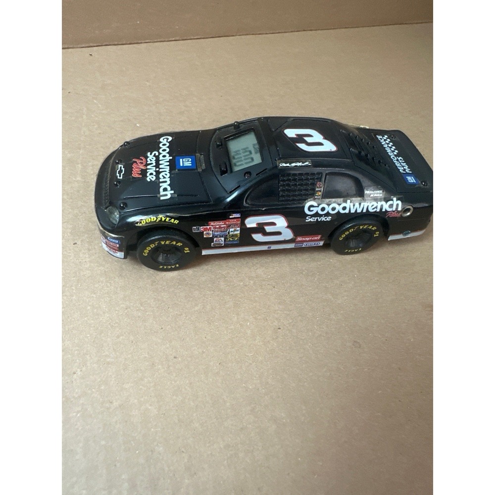 Dale Earnhardt #3 Goodwrench Car Radio Clock - Clock Only Works - For Par